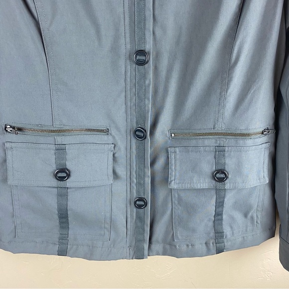 Prana Lydia Utility Military Jacket Gray Women’s size medium - Picture 5 of 14